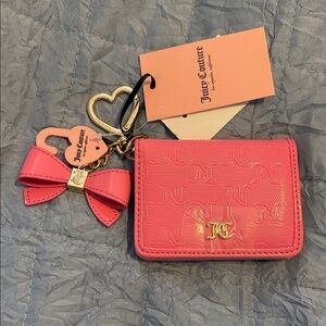Juicy Couture Pink Keychain Card Holder